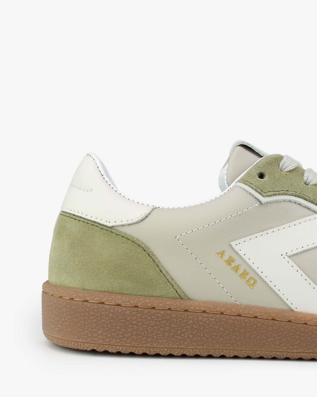 Sans Matin Hera Women's Low Top Sneakers | Taupe Leather, Olive
