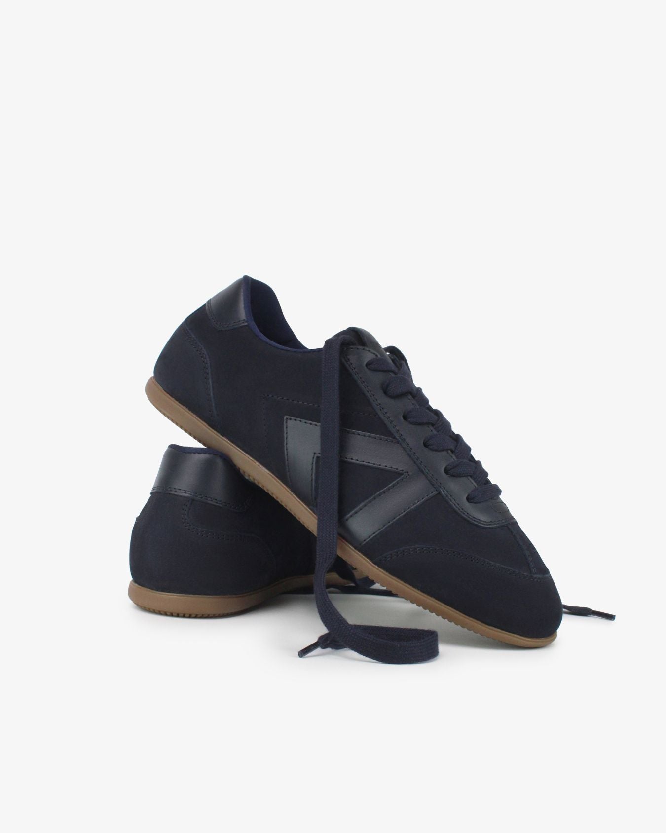 Iris Low Top Sneakers - Midnight Blue Nubuck Leather