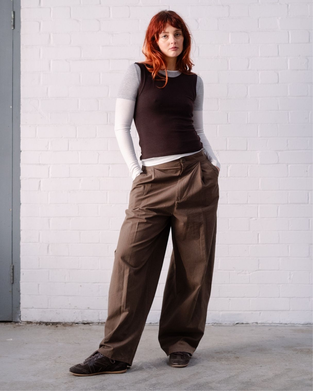 Iris Low Top Sneakers - Chocolate Brown Suede & Leather