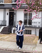 Nyx 03 Low Top Sneakers - Grey Suede & Midnight Blue Nubuck Leather