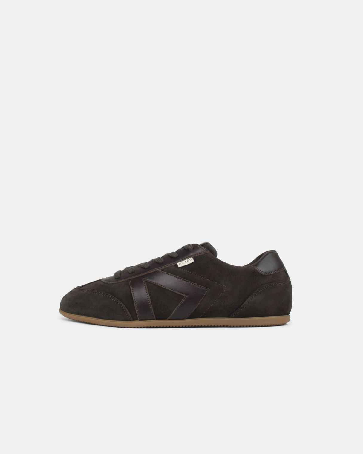 Iris Low Top Sneakers - Chocolate Brown Suede & Leather