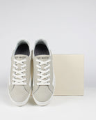Gaia Platform Sneakers - Pale Taupe Nubuck Leather & White Leather