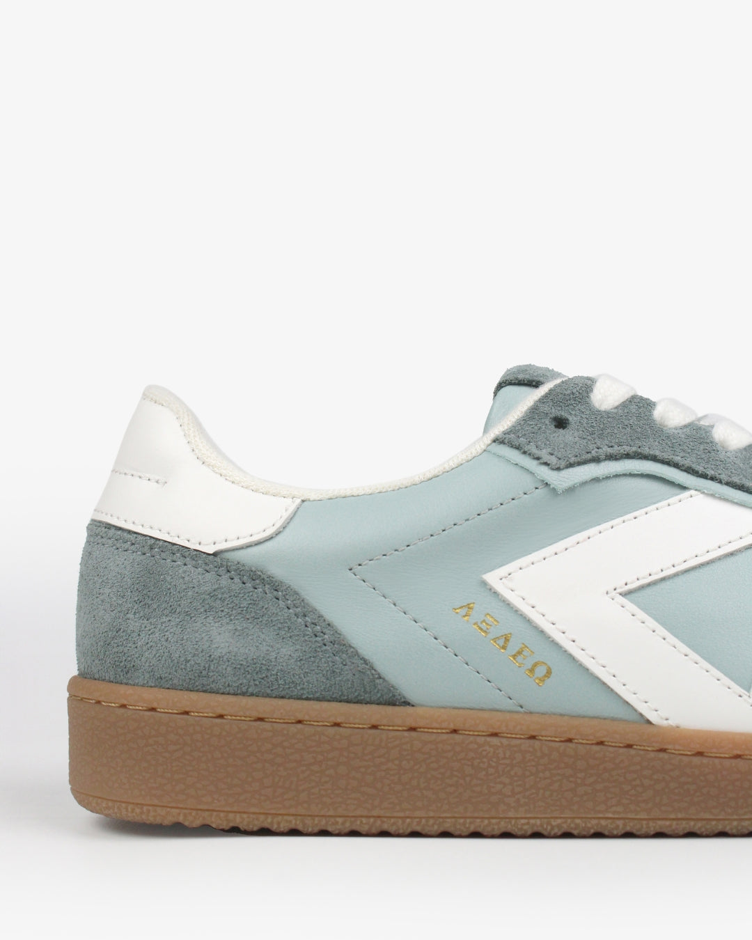 Sans Matin Hera Women's Low Top Sneakers | Soft Teal Leather