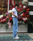 Gaia Platform Sneakers - Pale Taupe Nubuck Leather & White Leather