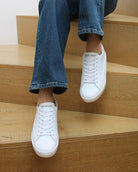 Olympus Low Top Sneakers - White Leather