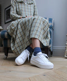 Gaia Platform Sneakers - White Leather