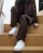 Gaia Platform Sneakers - White Leather