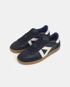 Hera Low Top Sneakers - Midnight Blue & Stone Leather