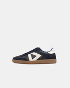 Hera Low Top Sneakers - Midnight Blue & Stone Leather