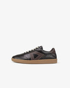 Hera Low Top Sneakers - Patent Chocolate Brown Leather