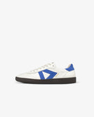 Hera Low Top Sneakers - Patent Stone Leather & Cobalt Blue Suede