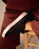 Olympus Low Top Sneakers - Midnight Blue Nubuck Leather