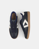 Hera Low Top Sneakers - Midnight Blue & Stone Leather