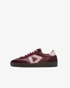 Hera Low Top Sneakers - Cherry Leather, Calf Hair & Blush Pink Leather