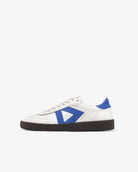 Hera Low Top Sneakers - Patent Stone Leather & Cobalt Blue Suede