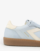 Hera Low Top Sneakers - Sky Blue Leather & Taupe Nubuck Leather