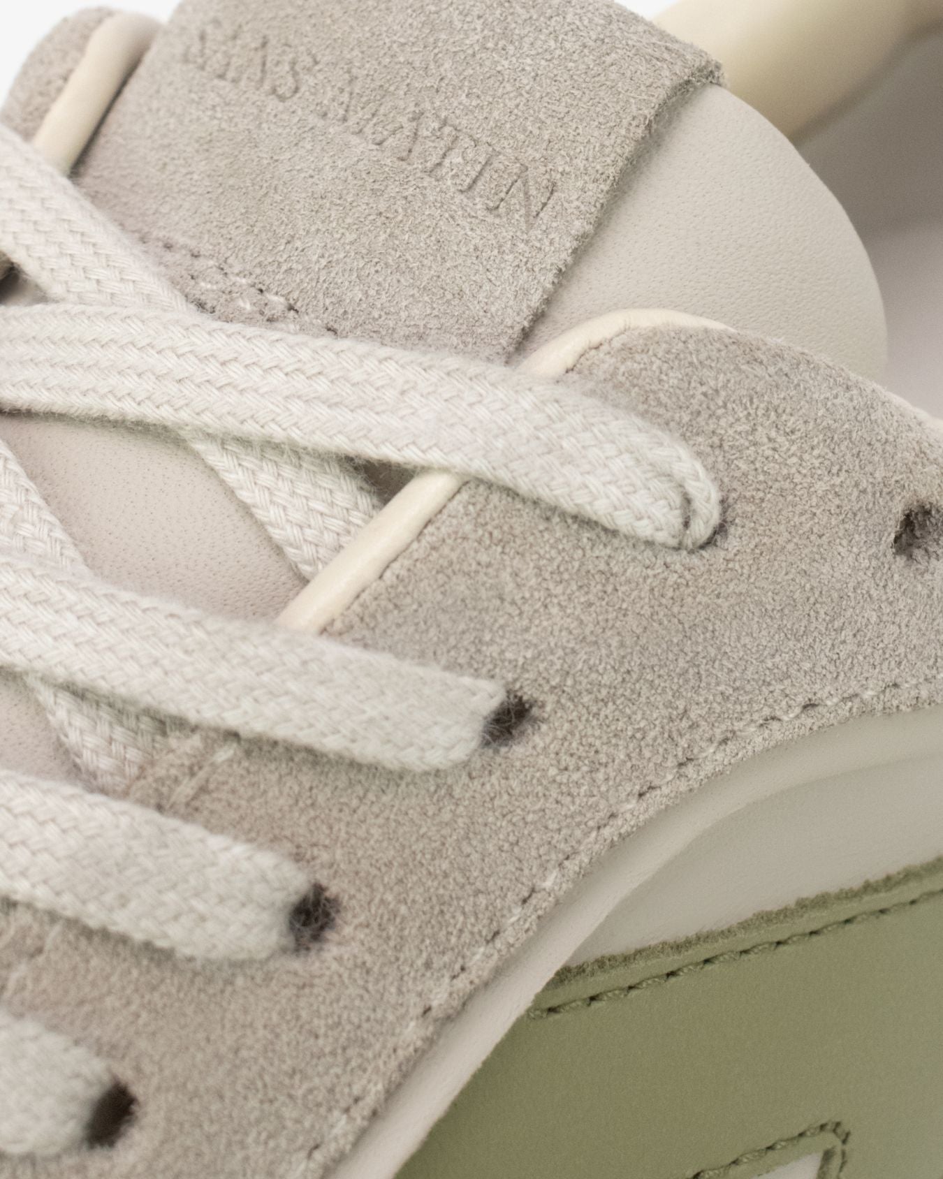 Hera Low Top Sneakers - Sand Leather, Suede & Olive Green Leather