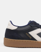 Hera Low Top Sneakers - Midnight Blue & Stone Leather