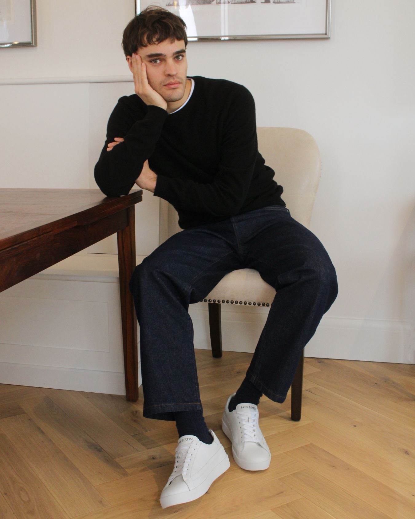 Olympus Low Top Sneakers - White Leather