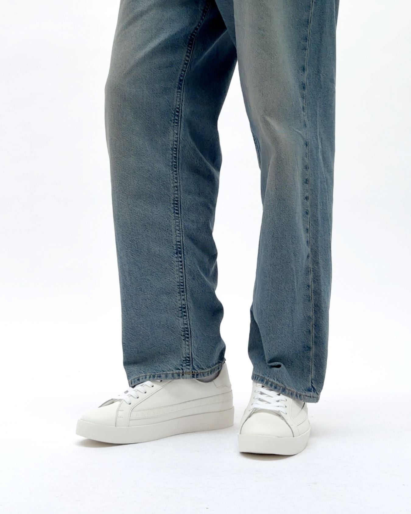 Olympus Low Top Sneakers - White Leather