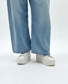 Gaia Platform Sneakers - White Leather