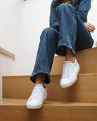 Olympus Low Top Sneakers - White Leather